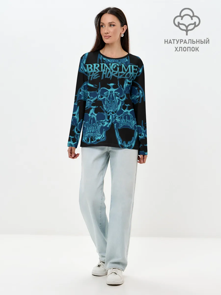 Лонгслив женский. Хлопок / Bring Me the Horizon