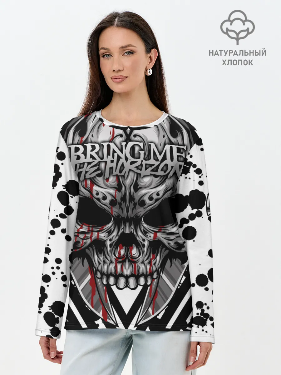Лонгслив женский. Хлопок / Bring Me the Horizon