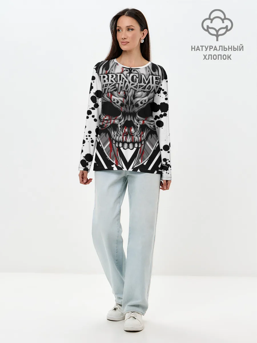 Лонгслив женский. Хлопок / Bring Me the Horizon