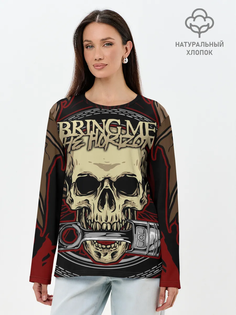 Лонгслив женский. Хлопок / Bring Me the Horizon