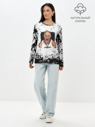 Лонгслив женский. Хлопок / THE PRODIGY | ПРОДИДЖИ