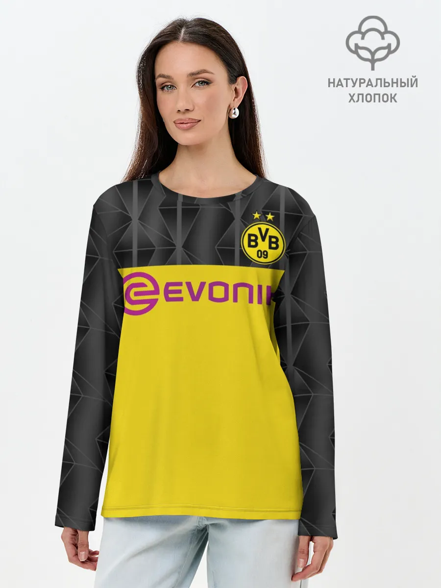 Лонгслив женский. Хлопок / Reus home UEFA 19-20