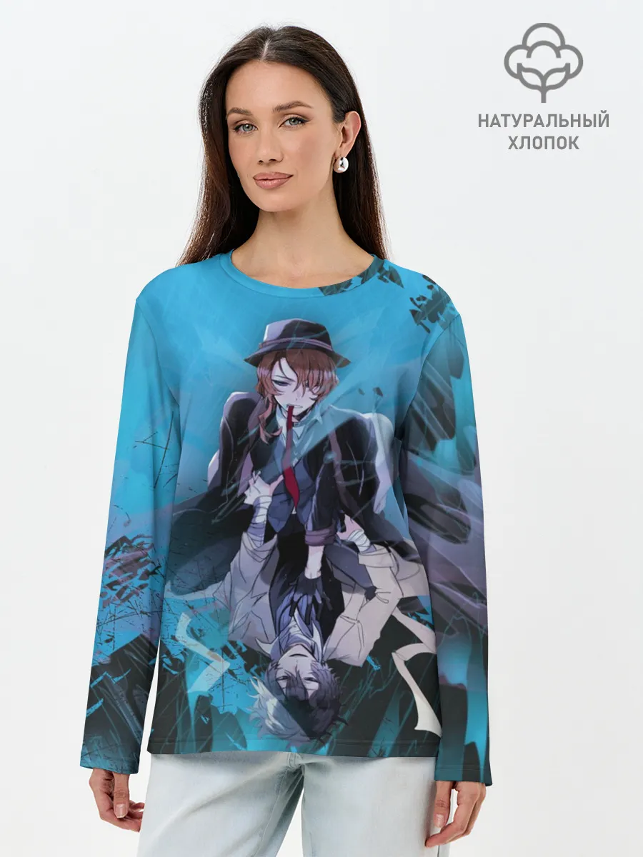 Лонгслив женский. Хлопок / Osamu and Chuya