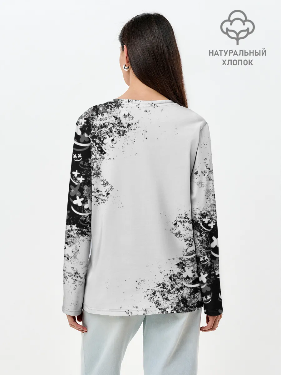 Лонгслив женский. Хлопок / Marshmello