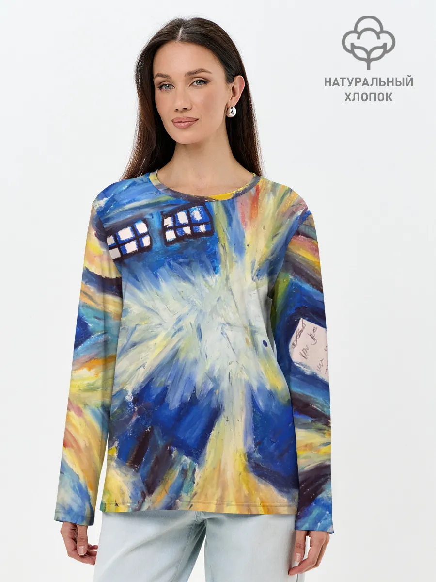 Лонгслив женский. Хлопок / ДОКТОР ВАН ГОГ