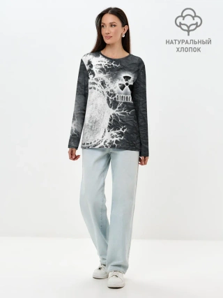 Лонгслив женский. Хлопок / Сталкер