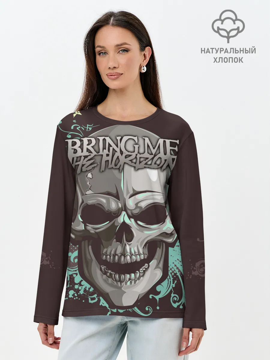 Лонгслив женский. Хлопок / Bring Me the Horizon