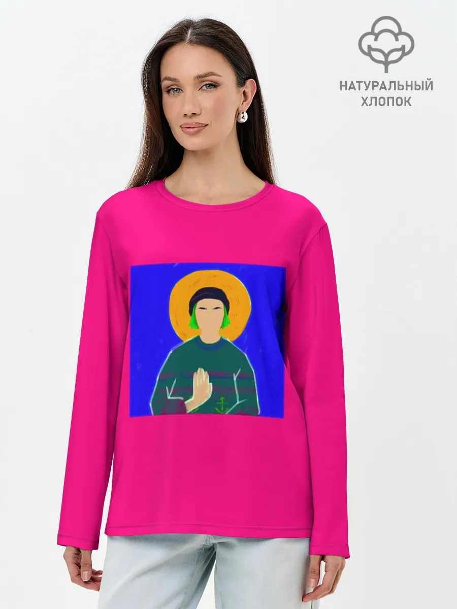 Лонгслив женский. Хлопок / Пошлая Молли