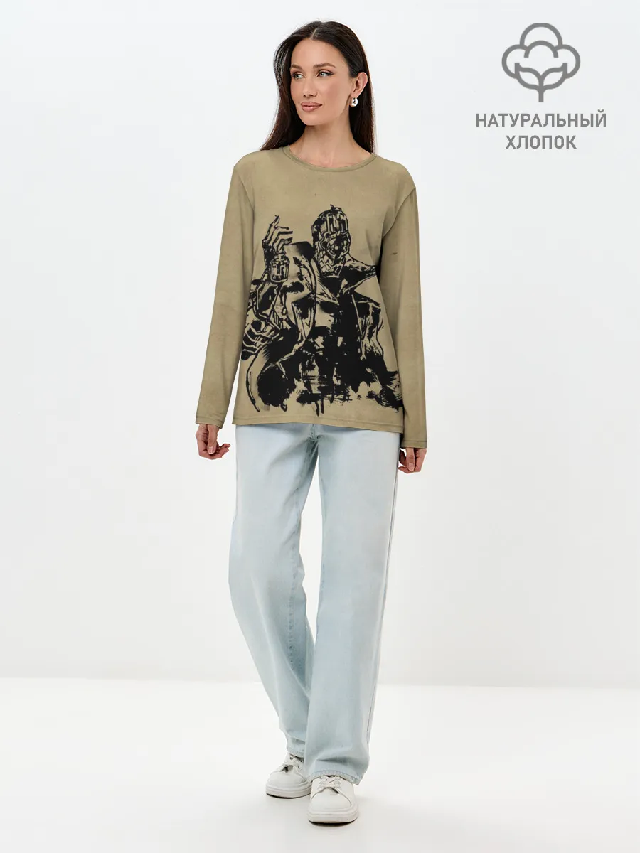 Лонгслив женский. Хлопок / Ink Inui