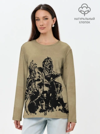 Лонгслив женский. Хлопок / Ink Inui