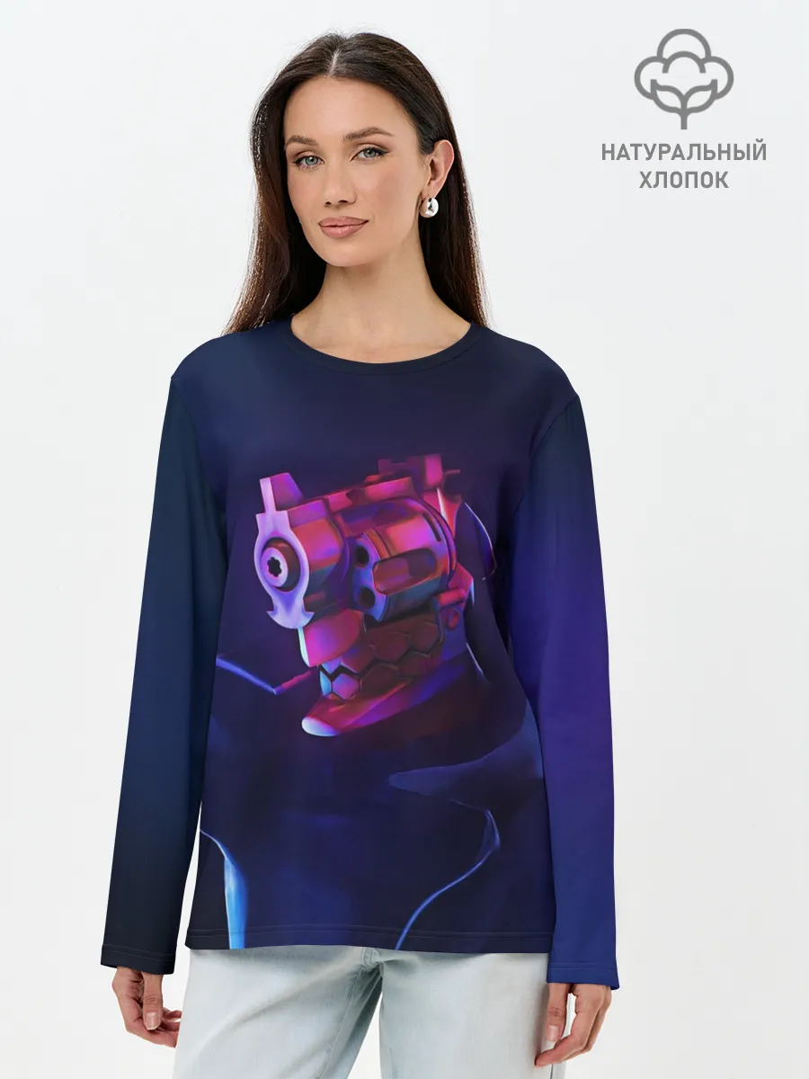 Лонгслив женский. Хлопок / Дзюдо Инуи