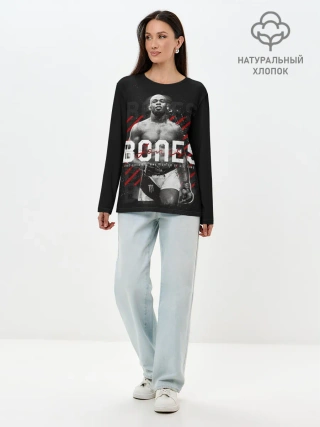 Лонгслив женский. Хлопок / Bones Jones