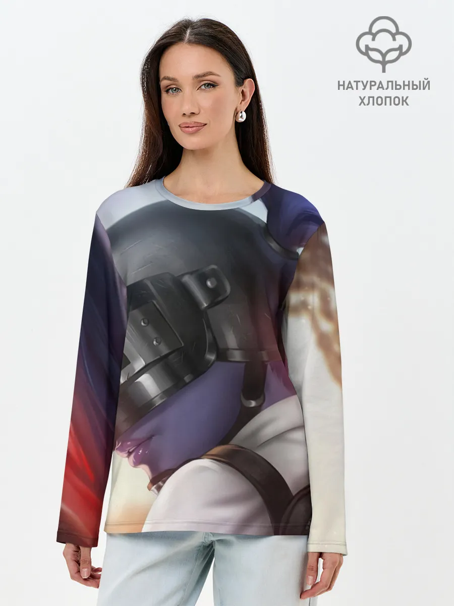 Лонгслив женский. Хлопок / PUBG