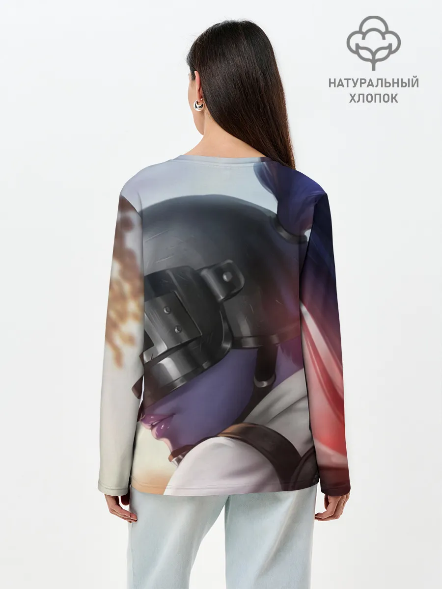 Лонгслив женский. Хлопок / PUBG