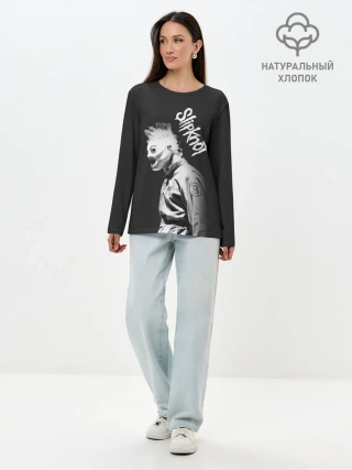 Лонгслив женский. Хлопок / SLIPKNOT | СЛИПКНОТ