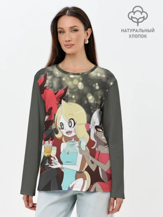 Лонгслив женский. Хлопок / ОТЕЛЬ ХАЗБИН