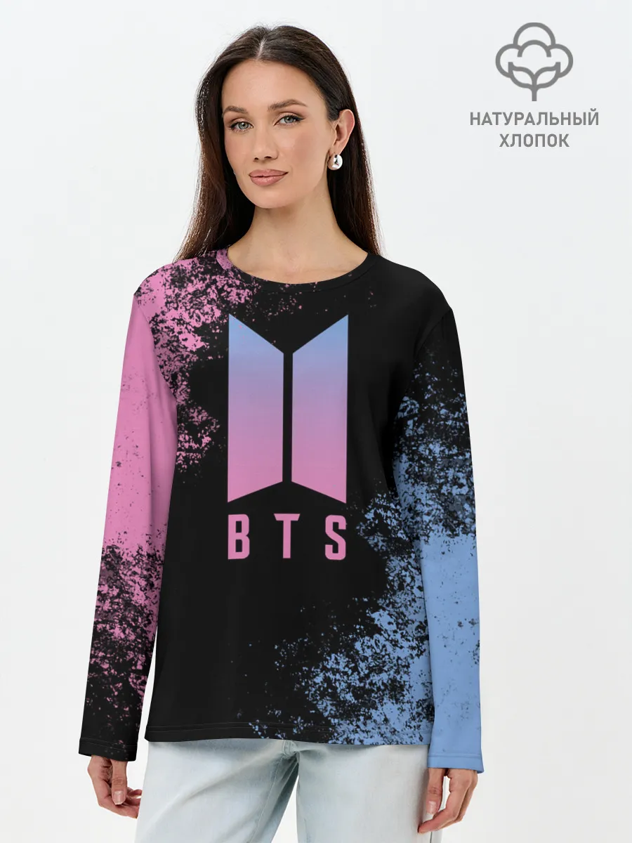 Лонгслив женский. Хлопок / BTS SUGA