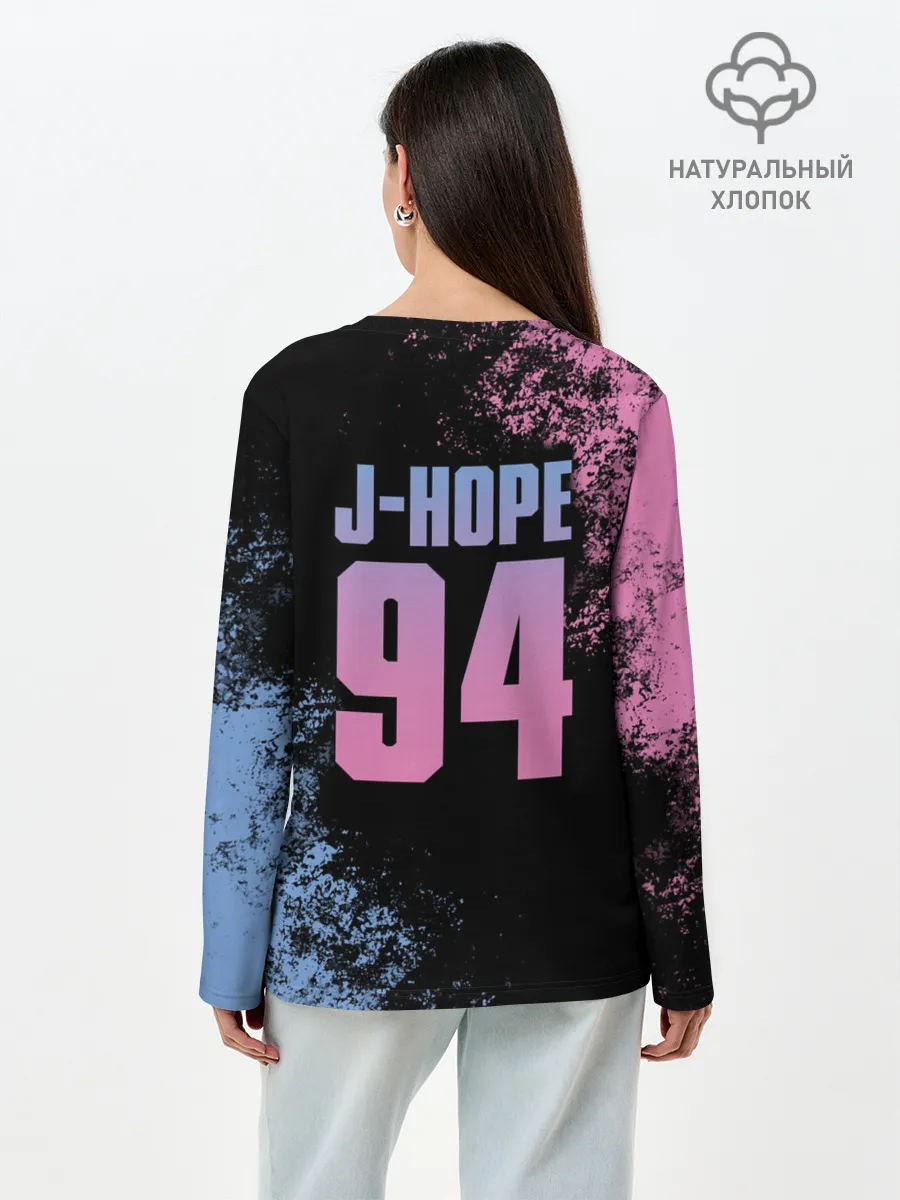 Лонгслив женский. Хлопок / BTS J-HOPE