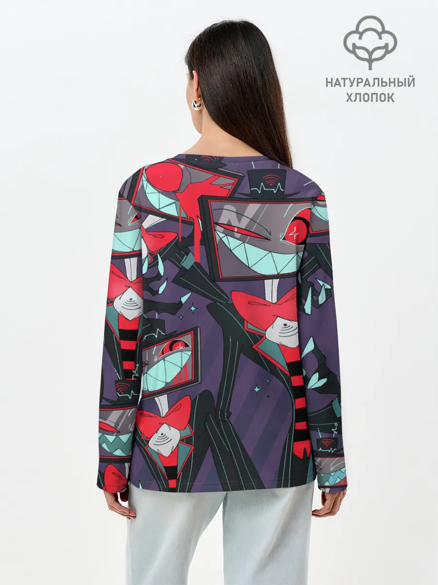 Лонгслив женский. Хлопок / ОТЕЛЬ ХАЗБИН
