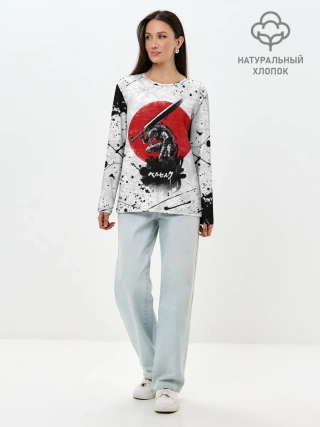 Лонгслив женский. Хлопок / guts berserk меч