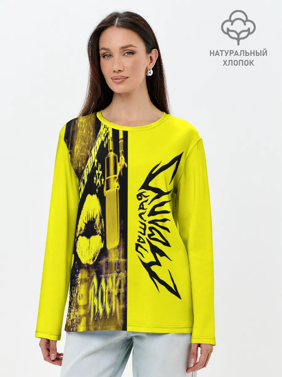 Лонгслив женский. Хлопок / Пошлая Молли