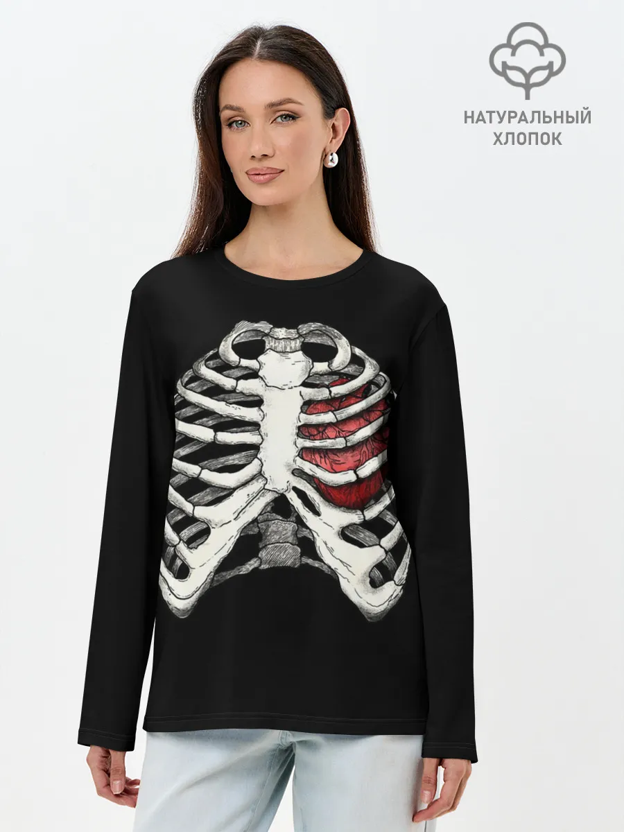 Лонгслив женский. Хлопок / X-Ray