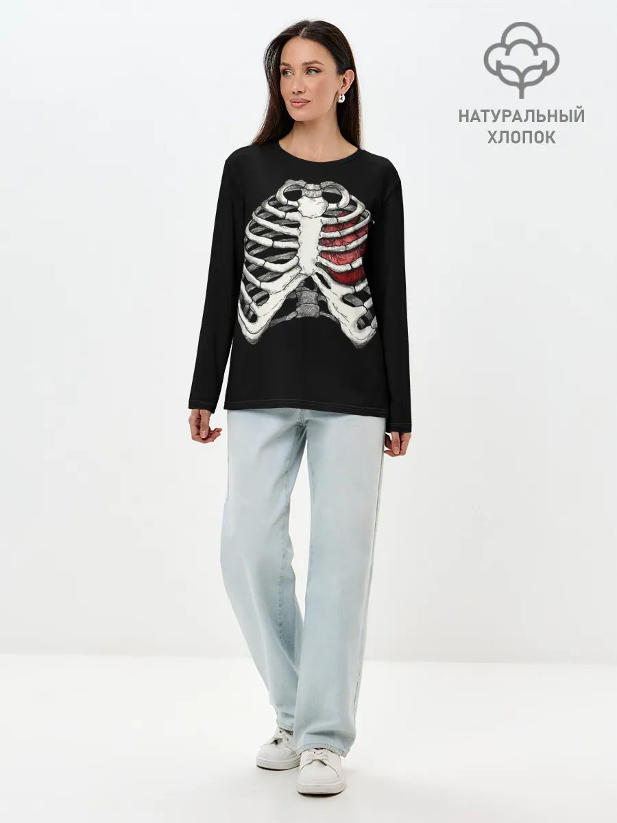 Лонгслив женский. Хлопок / X-Ray