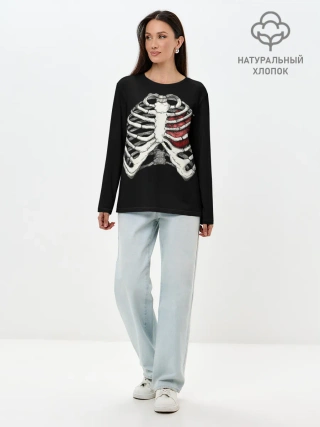 Лонгслив женский. Хлопок / X-Ray