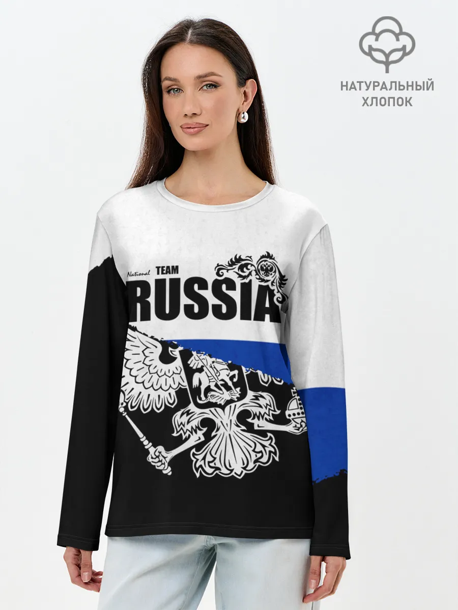 Лонгслив женский. Хлопок / Russia