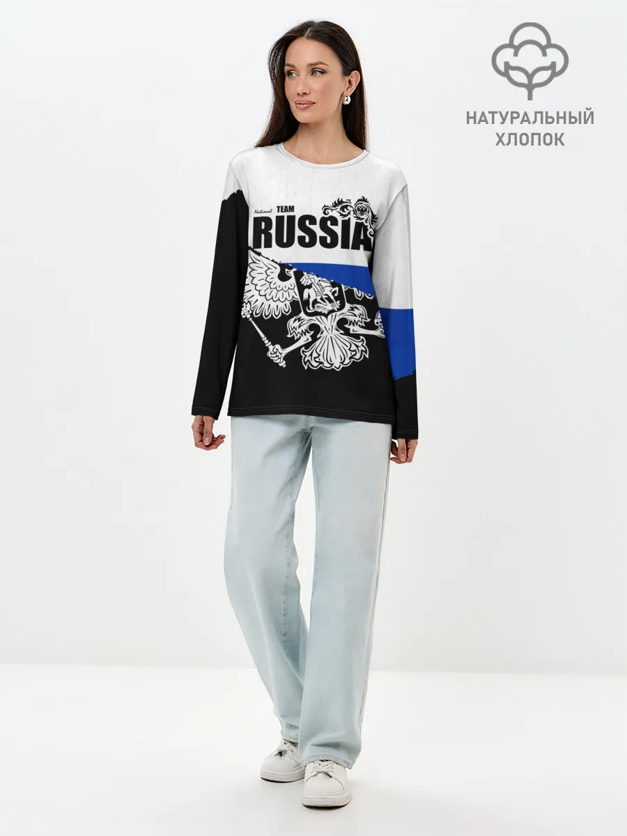 Лонгслив женский. Хлопок / Russia