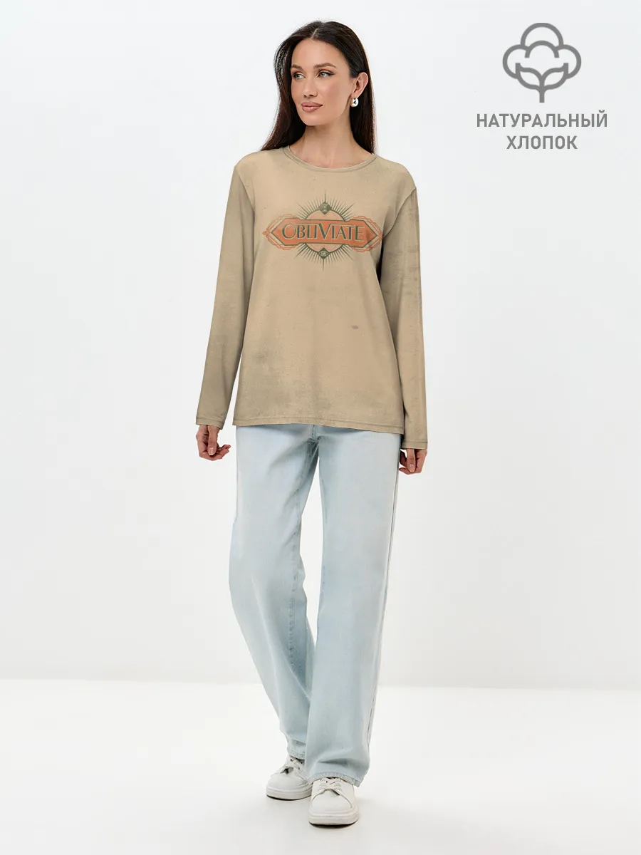 Лонгслив женский. Хлопок / OBLIVIATE