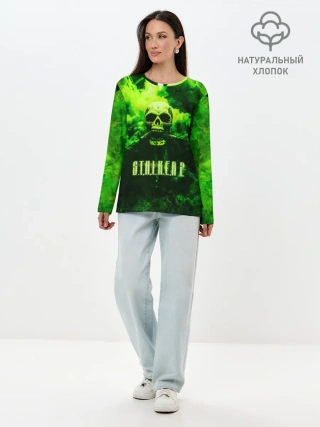 Лонгслив женский. Хлопок / Сталкер
