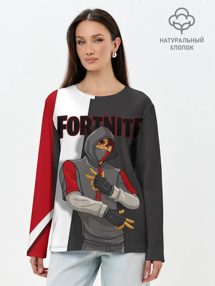 Лонгслив женский. Хлопок / IKONIK