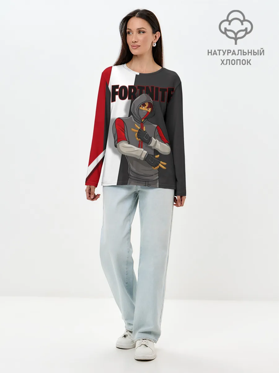 Лонгслив женский. Хлопок / IKONIK