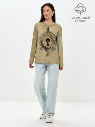 Лонгслив женский. Хлопок / Muggle Worthy