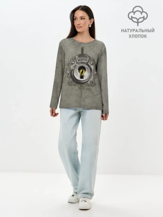 Лонгслив женский. Хлопок / Muggle Worthy