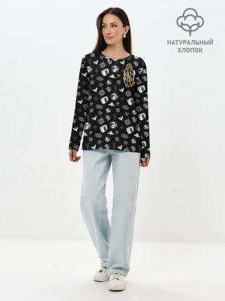 Лонгслив женский. Хлопок / Newt Scamander