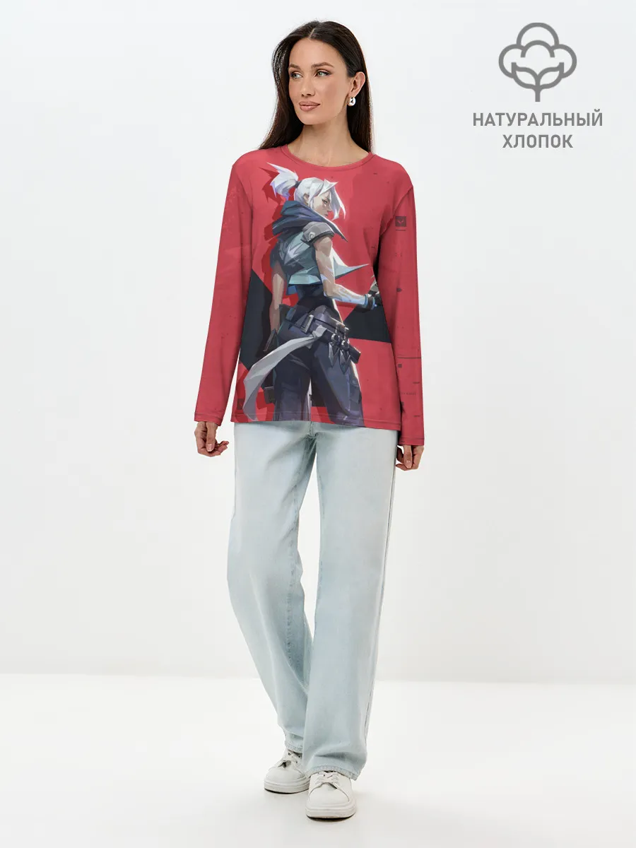 Лонгслив женский. Хлопок / Valorant - Riot