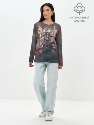 Лонгслив женский. Хлопок / War