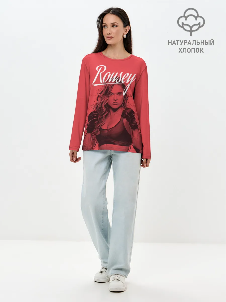 Лонгслив женский. Хлопок / Ronda Rousey