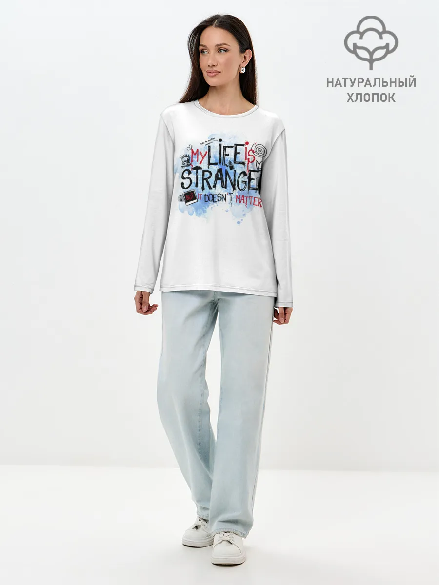 Лонгслив женский. Хлопок / LIFE IS STRANGE