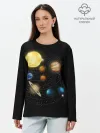 Лонгслив женский. Хлопок / Солнечная Система