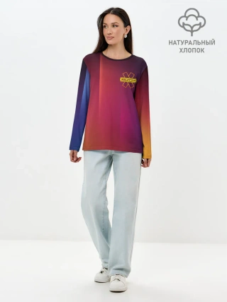 Лонгслив женский. Хлопок / NILETTO LOGO | НИЛЕТТО ЛОГО