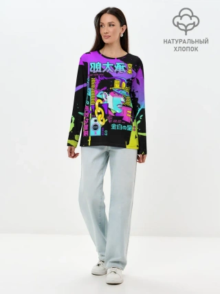 Лонгслив женский. Хлопок / JoJo Bizarre Adventure