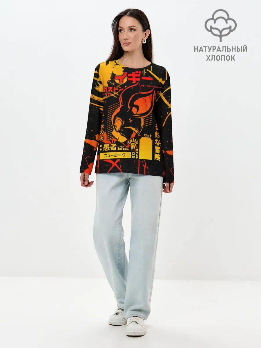 Лонгслив женский. Хлопок / JoJo Bizarre Adventure