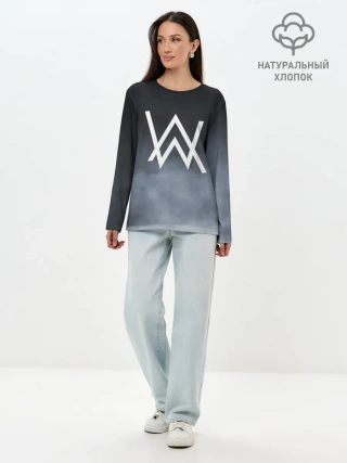 Лонгслив женский. Хлопок / Alan Walker