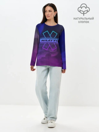 Лонгслив женский. Хлопок / NILETTO | НИЛЕТТО