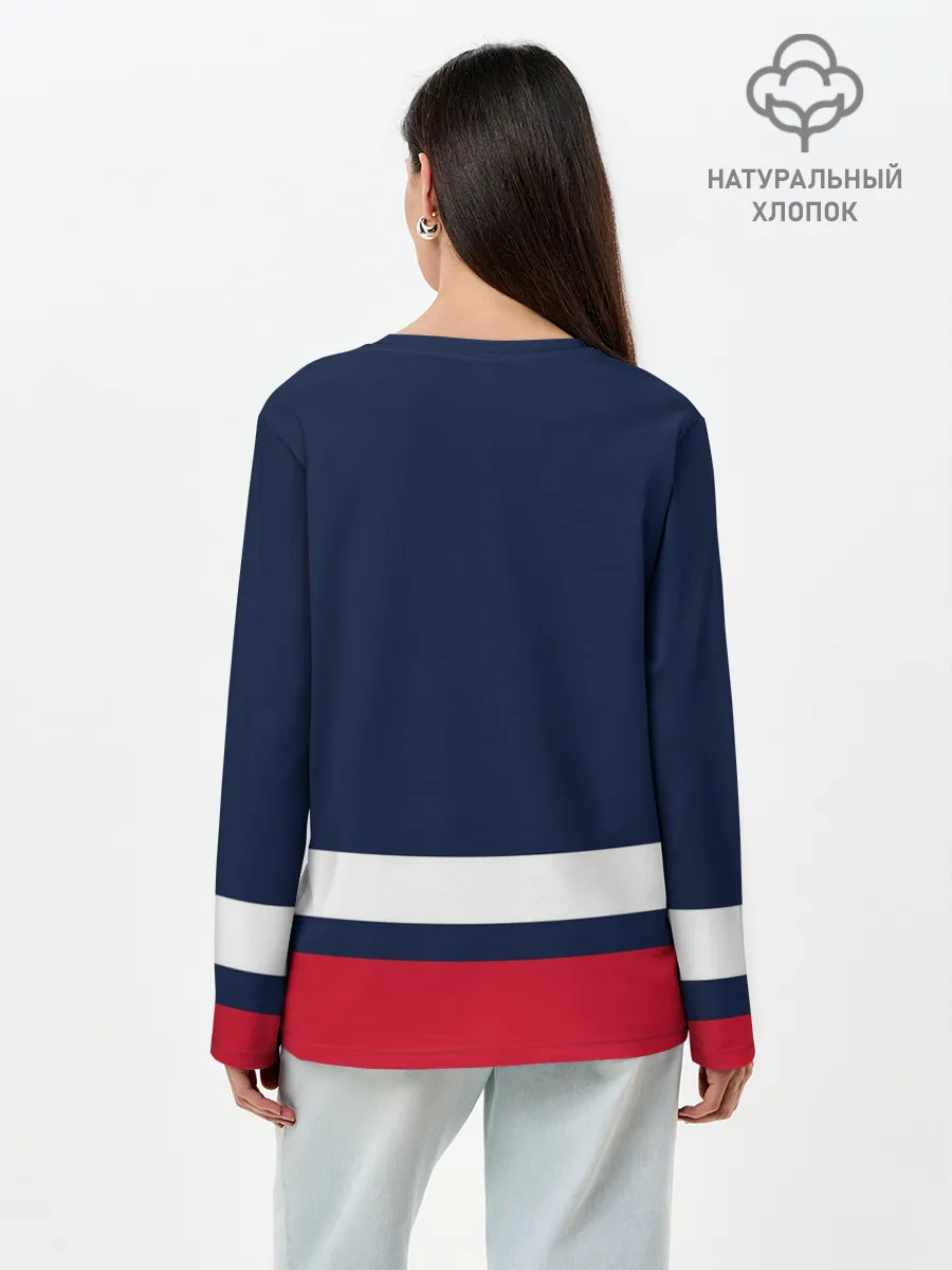 Лонгслив женский. Хлопок / Вашингтон Кэпиталз