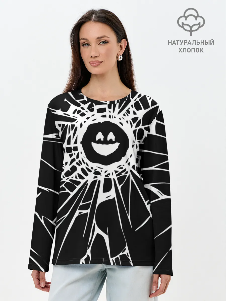 Лонгслив женский. Хлопок / BLACK MIRROR