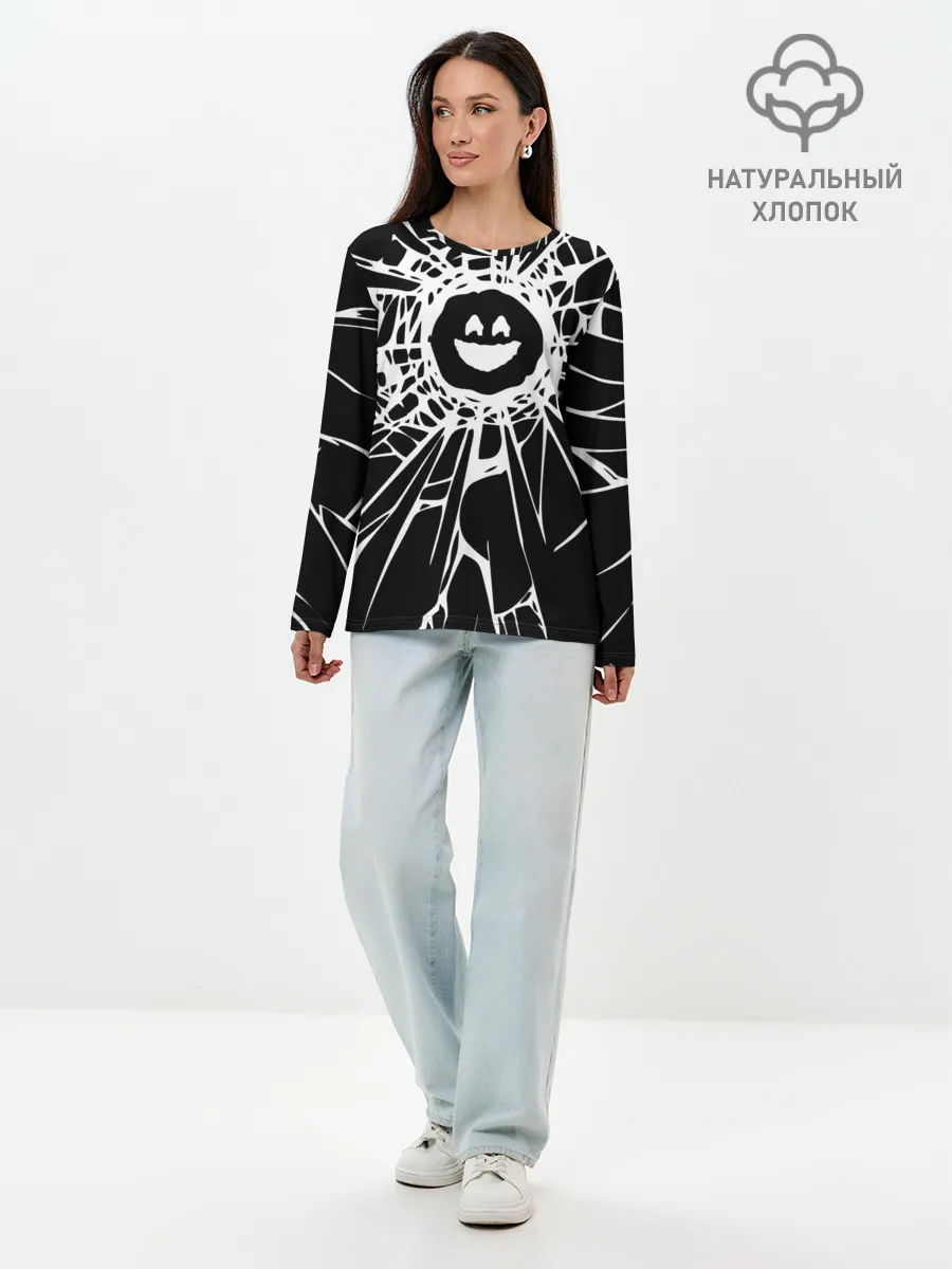 Лонгслив женский. Хлопок / BLACK MIRROR